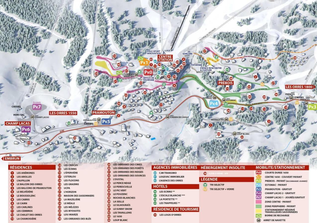 Apartament Les Ecureuils Du Meale Les Orres Zewnętrze zdjęcie